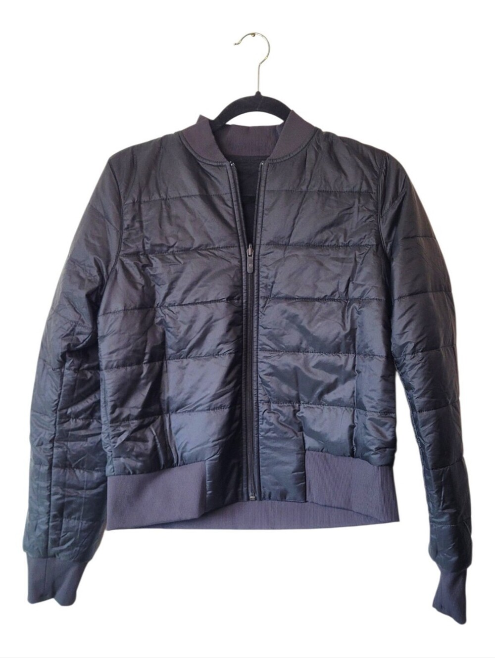 Lululemon Women's Black Non-Stop Reversible Bomber Jacket Size 6